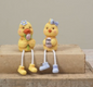 5.25"H Resin Easter Duck & Chick Shelf Sitter SET OF 2