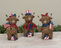 5.91"H Resin Americana Highland Cow SET OF 3 PREORDER ONLY