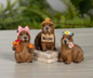 PREORDER ONLY 2.76"H Resin Capybara SET OF 3