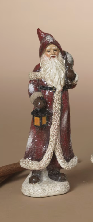 PREORDER ONLY 5.91"H Resin Holiday Santa SOLD INDIVIDUALLY