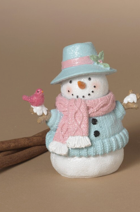 PREORDER ONLY 4.53"H Resin Holiday Snowman SOLD INDIVIDUALLY