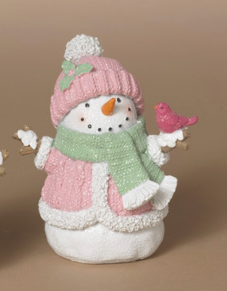 PREORDER ONLY 4.53"H Resin Holiday Snowman SOLD INDIVIDUALLY