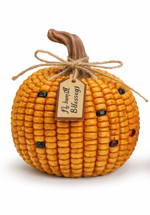 PREORDER ONLY 3 ASSORTED Sm Corn Pumpkin SOLD INDIVIDUALLY