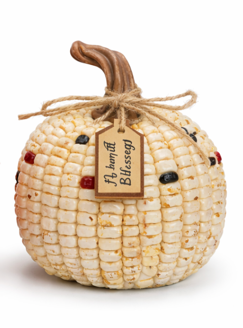 PREORDER ONLY 3 ASSORTED Sm Corn Pumpkin SOLD INDIVIDUALLY