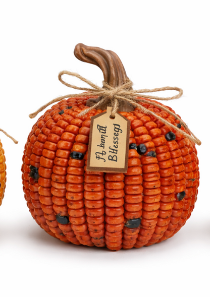 PREORDER ONLY 3 ASSORTED Sm Corn Pumpkin SOLD INDIVIDUALLY