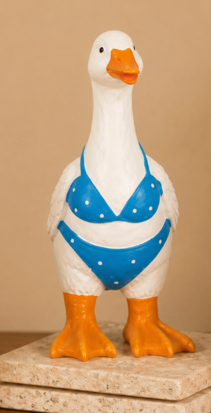 PREORDER ONLY 6.1" H Resin Swim Goose SOLD INDIVIDUALLY