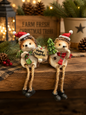 Anointed Christmas Hedgehog Dangle Leg set of 2